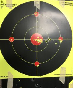 Splatterburst Targets - 12 inch Multi-Bullseye Splatter Target - Easily See Your Shots Burst Bright Fluorescent Yellow Upon Impact - Made in USA 25 Pack 18 B1DIk0thOnS