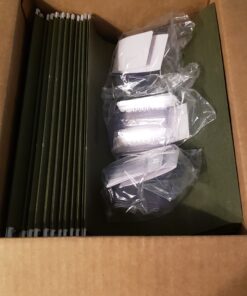 Amazon Basics Hanging File Folders, Letter Size, Standard Green, 1/5-Cut Tabs, 75 Count per box 75 Pack 30 B1Dq2YlqlSS