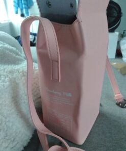 LUI SUI Fruits Banana Strawberry Milk Box Cross Body Purse Bag Women Phone Wallet Shoulder Bags Pink 43 B1Dxb9IPFCS