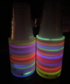 NEON GLOWING PARTY CUPS 16 oz Multi Color Light Up Cups Blacklight Party Glow Sticks Glow Party Glow In The Dark Party Decorations Favors Drink Supplies. 26 B1E uFkjWS