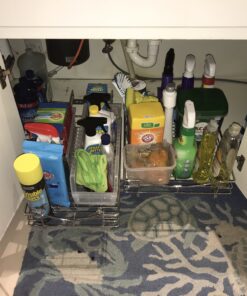 LYNK PROFESSIONAL® Pull Out Cabinet Organizer, 14"W x 18"D - Slide Out Drawers for Kitchen Cabinets - Sliding Pantry Shelves - Roll Out Shelf Storage for Pots, Pans - Lifetime Limited Warranty, Chrome 14" W x 18" D 14x18 Chrome 41 B1EHbwr XUS