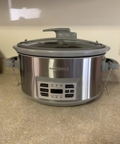 BLACK+DECKER SCD7007SSD Digital Slow Cooker with Temperature Probe + Precision Sous-Vide, 7-Quart Capacity, Stainless Steel 39 B1EQtgpnkiS