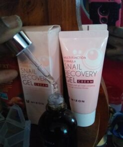 MIZON Snail Line Gift Set, Skincare Set, Set of Two Snail Recovery Gel Cream, Wrinkle Care, Skin Elasticity, Moisture, Fragrance-Free, Paraben-Free (45ml 1.52 fl.oz -Pack of 2) 2 Count (Pack of 1) 50 B1EwTyNJ6jS