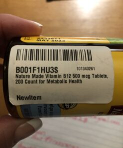 Nature Made Vitamin B12 500 mcg, Dietary Supplement for Energy Metabolism Support, 200 Tablets, 200 Day Supply 200 Count 29 B1FWiPVaXYS