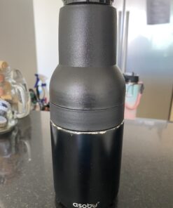 Asobu Frosty Beer Holder 2 Go Vacuum Insulated Double Walled Stainless Steel Beer Can and Bottle Cooler with Beer Opener Eco Friendly and Bpa Free (black) Black 36 B1FydTJcM7S