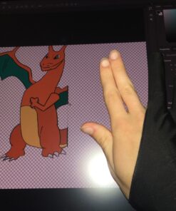 OTraki 4 Pack Artist Gloves for Drawing Tablet Free Size with Two Fingers for Graphics Pad Painting Good for Right or Left Hand - 2.95 x 7.87 inch M Black 40 B1GL1an59S