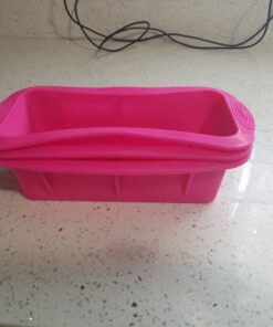 Tosnail 3 Pack Nonstick Silicone Bread Mold and Loaf Pan - 9.75" x 4.75" x 3" 30 B1GYRESgES