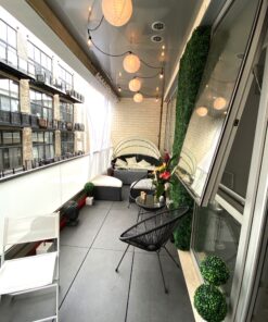 LIHAO 12 Inch White Round Paper Lanterns (10 Pack) 33 B1GYj3rGdZS