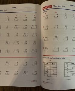 Spectrum 4th Grade Math Multiplication Workbooks, Ages 9 to 10, 4th Grade Math Multiplication, State Standards Multiplication Practice, Activities ... Tests, and Answer Key - 96 Pages (Volume 6) 22 B1H6uWEQK7S