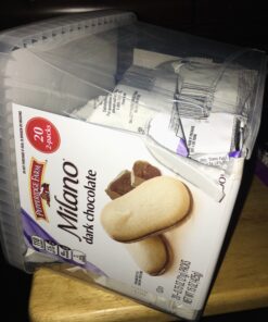 Pepperidge Farm Milano Cookies, Dark Chocolate, 20 Packs, 2 Cookies per Pack Dark Chocolate Tub 0.75 Ounce - 20 Packs, 2 Cookies per Pack 38 B1HZKXnvVBS