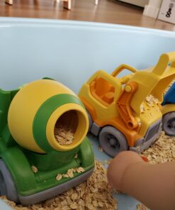 Green Toys Construction Vehicle Set, 3-Pack - Pretend Play, Motor Skills, Kids Toy Vehicles. No BPA, phthalates, PVC. Dishwasher Safe, Recycled Plastic, Made in USA. 35 B1HftanOC2S