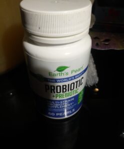 Earth's Pearl Probiotic Pearls for Women and Men - Kids Probiotic with Prebiotic Fiber - Daily Probiotic for Women and Men - 60-Day Supply of Prebiotics and Probiotics for Women and Men Probiotic 2 Month Supply 46 B1HwSOxgJxS