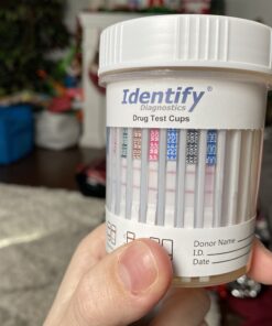 5 Pack Identify Diagnostics 10 Panel Drug Test Cup - Testing Instantly for 10 Different Drugs THC50, COC, OXY, MOP, AMP, BAR, BZO, MET, MTD, PCP ID-CP10 (5) 5 22 B1Id QvVisS