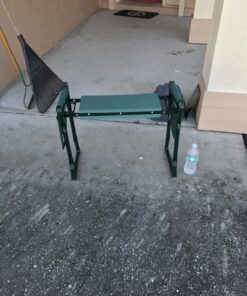 Ohuhu Garden Kneeler and Seat, Heavy Duty Garden Stool with EVA Foam Kneeling Pad, Foldable Gardening Bench with 2 Tool Pouches, 2-in-1 Portable Gardening Supplies, Idea Gifts for Women Men Seniors 56 B1IySydYZS