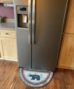Cozy Cabin CC5275 Birch Bear Non Skid Rug 19"x31" Wedge Brown 19 in x 31 in 31 B1J4zT5XS6S