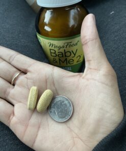 MegaFood Baby & Me 2 Prenatal Vitamin and Minerals - Vitamins for Women - with Folate (Folic Acid Natural Form), Choline, Iron, Iodine, and Vitamin C, Vitamin D and more - 120 Tabs (60 Servings) 120 Count (Pack of 1) 41 B1JCfgWxYJS 1
