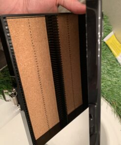 Heathrow Scientific 100 Place Microscope Slide Box, Cork Lining, Nickel-Plated Clasp, Black Pack of 1 10 B1JTJRlJqeS