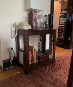 Crown Mark Pierce Chairside Table, Espresso 51 B1Jen6QO7OS