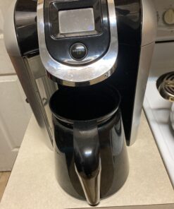 Keurig 2.0 Plastic Carafe 32oz Double-Walled with Easy-Pour Handle, Holds and Dispenses Up to 4 Cups of Hot Coffee, Compatible With Keurig 2.0 K-Cup Pod Coffee Makers, Black 15 B1JfvpR9mMS