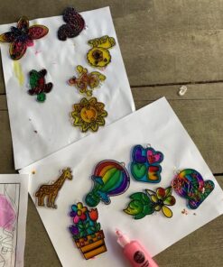 Made By Me Create Your Own Window Art, Paint Your Own DIY Suncatchers, Fun Staycation Activity or Birthday Party Idea, Arts and Craft Kits for Kids Ages 6, 7, 8, 9 45 B1JnnoIhqS