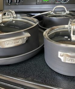 Viking Culinary Hard Anodized Nonstick Cookware Set, 10 Piece, Dishwasher, Oven Safe, Works on All Cooktops including Induction 31 B1JyQx7vp0S