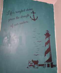 Life's roughest Storms Prove The Strength of Our Anchors Vinyl Wall Decals Quotes Sayings Words Art Decor Lettering Vinyl Wall Art Inspirational Uplifting 14 B1KMwtOO50S