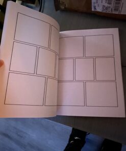 Alternative view of Blank Comic Book: 120 pages, 7 panel, White Paper, Draw your own Comics (Black cover) Paperback