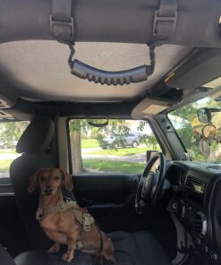 4 x Roll Bar Grab Handles Grip Handle for Jeep Wrangler YJ TJ JK JKU JL JLU Sports Sahara Freedom Rubicon X & Unlimited 1955-2024 (Black) Black 38 B1KmUoZJkpS 1