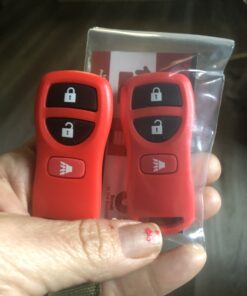 KeylessOption Keyless Entry Remote Control Car Key Fob Replacement for KBRASTU15, CWTWB1U733-Red (Pack of 2) Red 15 B1KvOlg1qQS