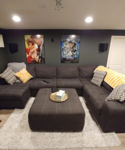 Fluance Elite High Definition 2-Way Bipolar Surround Speakers for Wide Dispersion Surround Sound in Home Theater Systems - Black Ash/Pair (SXBP2) 42 B1L 8lIrb5S