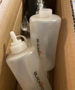 Blackstone 1542 Flat top Griddle Professional Grade Accessory Tool Kit (5 Pieces) 16 oz Bottle, Two Spatulas, Chopper/Scraper and One Cookbook-Perfect for Cooking Indoor or Outdoor, Multicolor 37 B1LFGavzT3S