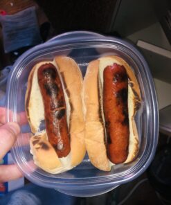 Nostalgia 4 Slot Hot Dog and Bun Toaster with Mini Tongs, Hot Dog Toaster Works with Chicken, Turkey, Veggie Links, Sausages and Brats, Metallic Red Hot Dog Toaster Red 4 Slot 16 B1LWkk9ivnS