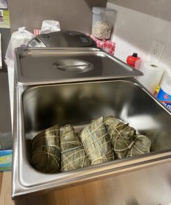 SYBO Commercial Grade Stainless Steel Bain Marie Buffet Food Warmer Steam Table for Catering and Restaurants (2 Sections) 2 Sections 19 B1LkhOg4DS