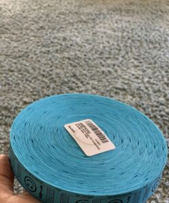 Alternative view of 2000 Blue Smile Single Roll Consecutively Numbered Raffle Tickets