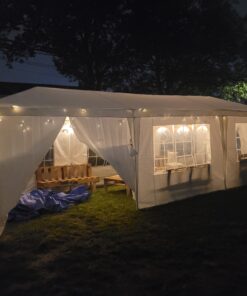 FDW 10x30 Party Tent Wedding Patio Gazebo Outdoor Carport Canopy Shade with Side 8 Removable Walls 10'x30' Party Tent 48 B1MrPEKdffS