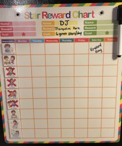 Kanru Behavior Chart for Kids at Home, Magnetic Reward Chart, Responsibility Chart, Chore Chart, Star Chart, Accommodate 1-3 Kids (for Home Use) 28 B1Mvy1CA9AS