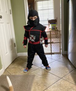 Stealth Toddlers Ninja Costume Large (4-6) Black Standard Packaging 20 B1Myu5AyhFS
