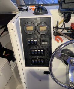 FXC Rocker Switch Aluminum Panel 3 Gang Toggle Switches Dash 5 Pin ON/Off 2 LED Backlit for Boat Car Marine Blue 29 B1NTEXMw4lS