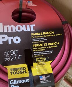 Gilmour Farm & Ranch Hose 5/8 Inch x 90 Feet, Red (829901-1001) 22 B1OM4EGt2aS