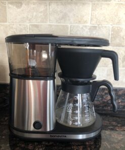 Bonavita 5 Cup Drip Coffee Maker Machine, One-Touch Pour Over Brewing w/Double Wall Thermal Carafe, SCA Certified, 1100 Watt, BPA Free, Dishwasher Safe, Stainless Steel, BV1500TS 40 B1OqRw1ZpZS