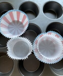 Green Direct Cupcake Liners - Standard Size Cupcake Wrappers to use for Pans or carrier or on stand - White Paper Baking Cups Pack of 500 50 B1Os34AjJ3S