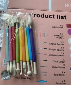 Cake Decorating Kits 567 PCS Baking Set with Springform Pans Set, Rotating Turntable, Decorating Tools, Cake Baking Supplies for Beginners and Cake Lovers 48 B1PMSpTJeGS