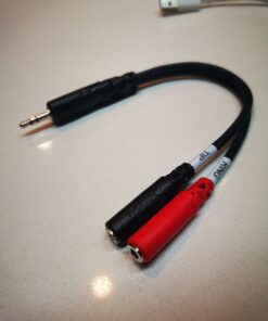 Hosa YMM-261 3.5 mm TRS to Dual 3.5 mm TSF Stereo Breakout Cable, Black 3.5mm TRS to Dual 3.5mm TSF 26 B1POPb40BOS