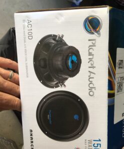 Planet Audio AC10D Anarchy Series 10 Inch Car Subwoofer - 1500 Watts Max, Dual 4 Ohm Voice Coil, Sold Individually, for Truck, Boxes, Enclosures, Use with Amplifier 30 B1Pp96ZrcnS