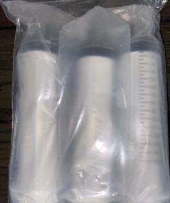 3 Pcs 150ml Large Syringes, Sterile and Individual Sealed, Easy to Use and Clean, Plastic Garden Syringe for Liquid, lip Gloss, Paint, Epoxy Resin, Oil, Watering Plants, Refilling 150 ml syringes only 31 B1Pveon93vS