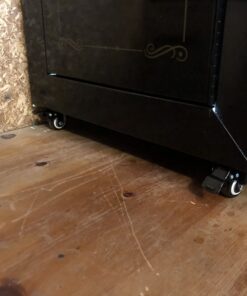 DICASAL 4 Pack 1.5 Inch Swivel Stem Casters, Non-Marking Polyurethane Wheels 330 Lbs with Diameter 3/8"- 16 x 1" Stem Thread and Nuts for Carts Trolley Furniture 3/8-16*1" 24 B1Q3HoTM9cS