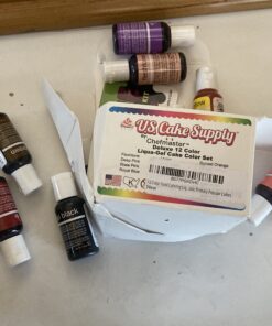 12 Color Food Coloring Liqua-Gel Decorating Kit – U.S. Art Supply Food Grade, 0.75 fl. oz. (20ml) Bottles, Non-Toxic Primary Popular Colors 29 B1Q6sWKz7bS