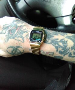 Timex Men's T78677 Classic Digital Gold-Tone Stainless Steel 43 B1Ql5hq bS