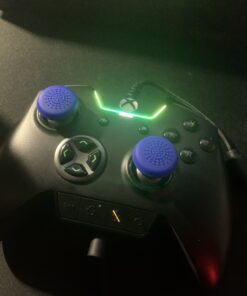 AceShot Thumb Grips (8pc) for Xbox One (Series X, S) & Steamdeck by Foamy Lizard – Sweat Free 100% Silicone Precision Raised Antislip Rubber Analog Stick Grips for Xbox One Controller (8 Grips) Blue 8 Thumb Grips 26 B1ROz6xZqnS