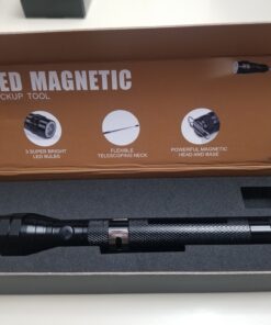 KUCHEY Magnetic Flashlight Pickup Tool Dad Gifts Stocking Stuffers for Men Cool Magnet Telescoping Gadgets with LED Gifts for Mens Husband Him Birthday Christmas Gifts Black 24 B1S8sJJgTrS